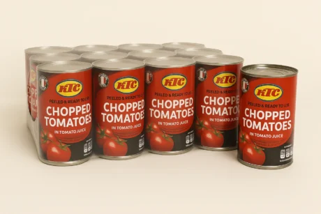 KTC Chopped Tomatoes – 400g x 12 Tins | Chunky & Juicy