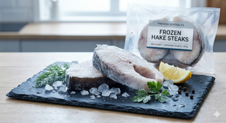 Frozen Hake Fish Steak