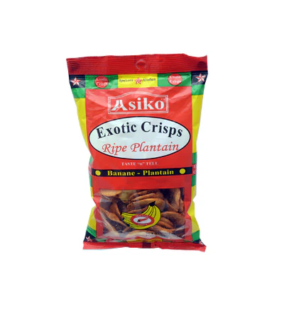 Asiko Exotic Sweet Chilli Plantain Chips 75g (4 pieces)