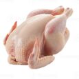 Whole fresh raw chicken available for roasting and meal preparation_